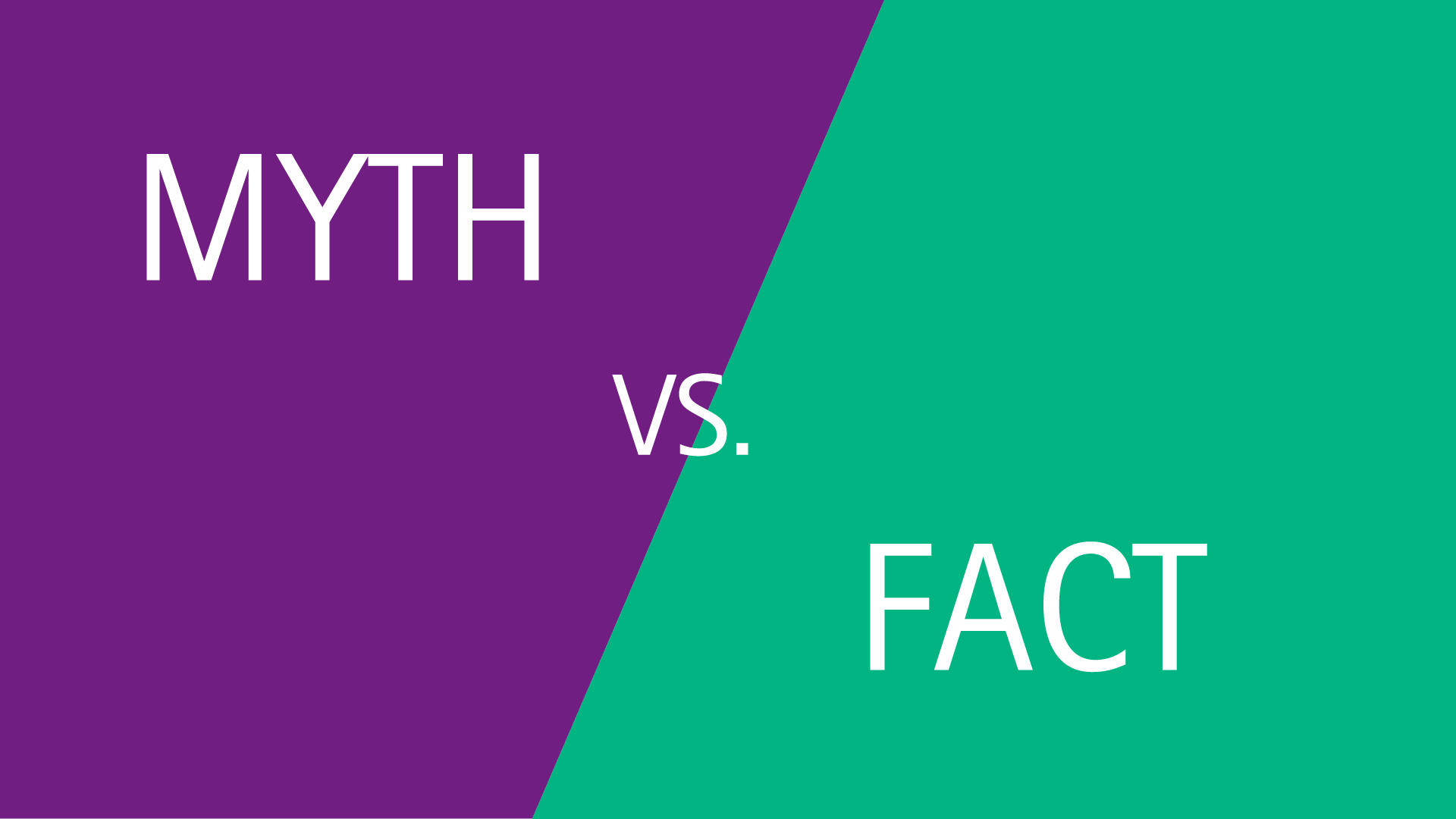 Myte versus fakta-grafikk