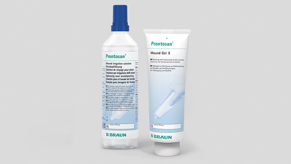 Prontosan flaske og tube
